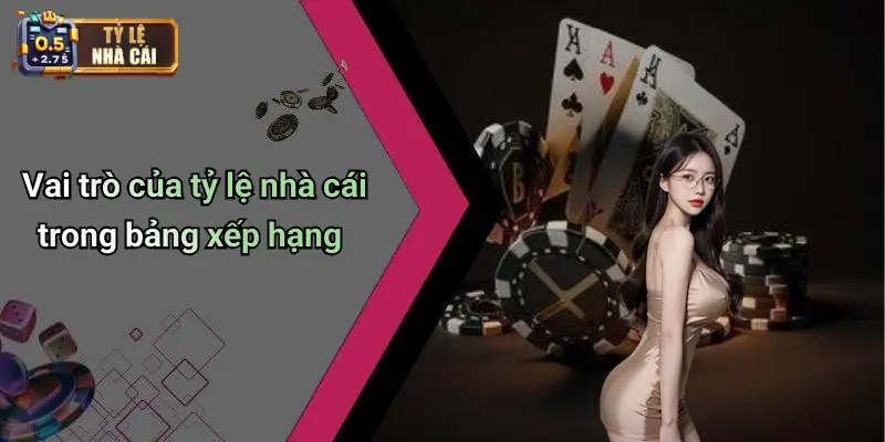 Vai trò của tỷ lệ nhà cái trong bảng xếp hạng
