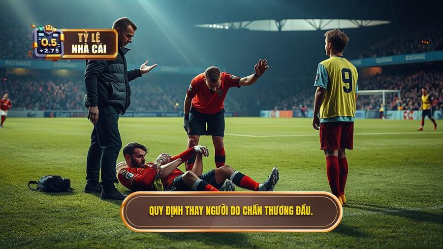 2. Quy định thay người do chấn thương đầu.