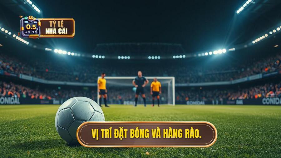 3. Vị trí đặt bóng và hàng rào.