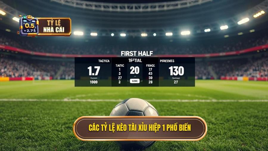 2. Phân tích các tỷ lệ kèo tài xỉu hiệp 1 phổ biến