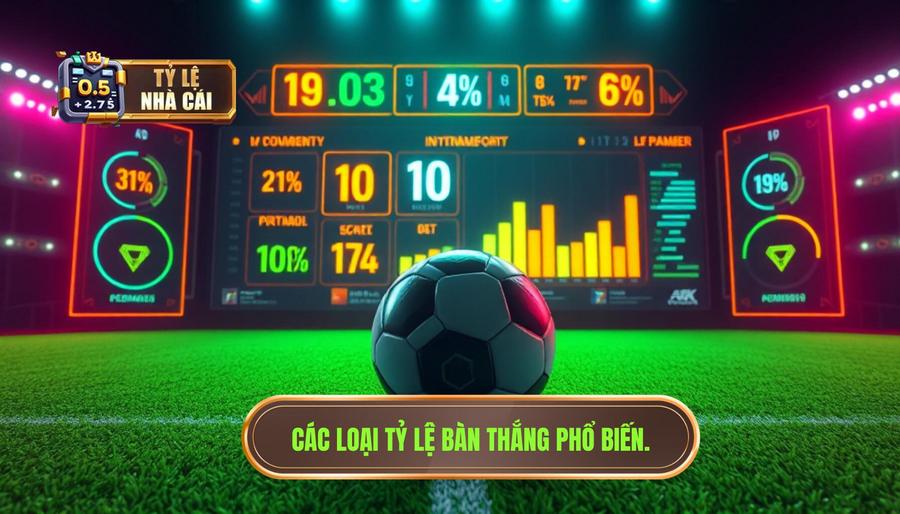 Các loại tỷ lệ bàn thắng nhà cái phổ biến hiện nay