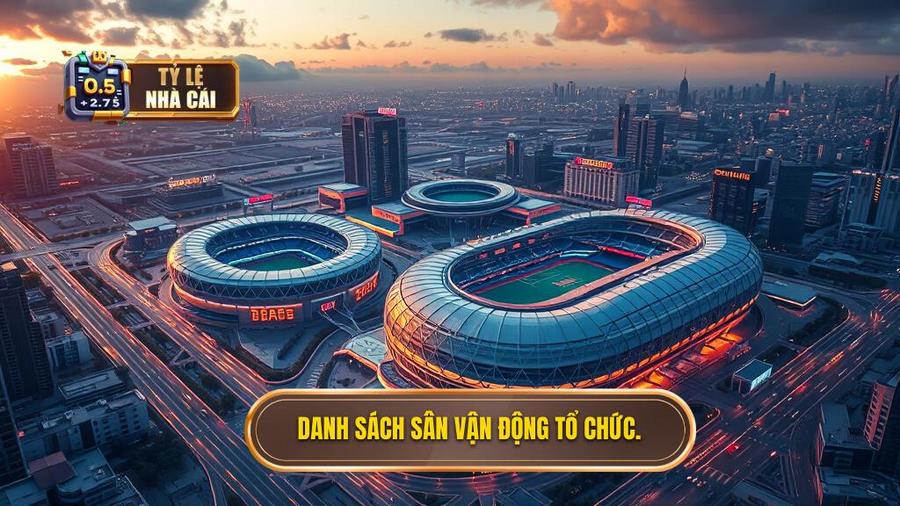 Danh sách các thành phố và sân vận động tổ chức